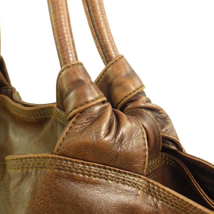 LOEWE（ロエベ） ナッパアイレ ハンド バッグ ブラウン（中古 