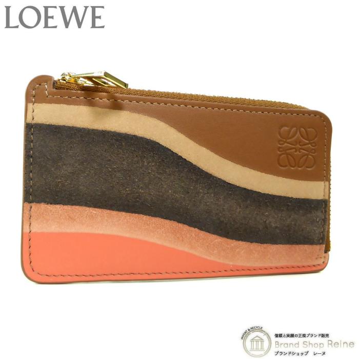 ロエベ （LOEWE） コイン ランドスケープ カードホルダー コインケース 小銭入れ ピーカン/パロットピンク（新品）