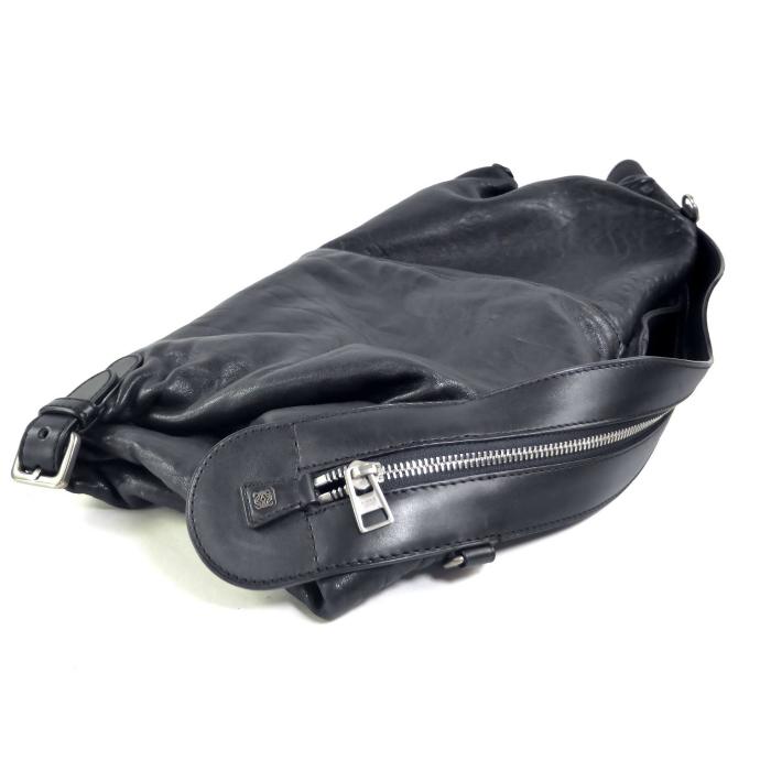 LOEWE MADRID 1846 ショルダーバッグ ブラック　ビンテージ LOEWE（ロエベ） MADRID 1846 ジップハンドル ハンド ショルダー