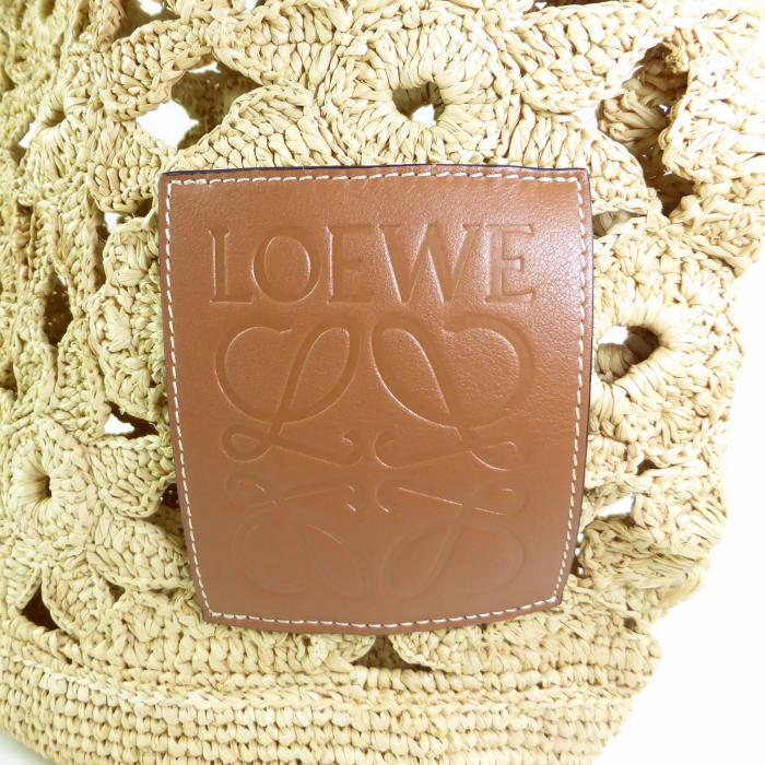 LOEWE（ロエベ） スリット フラワー ラージ クロシェット ラフィア