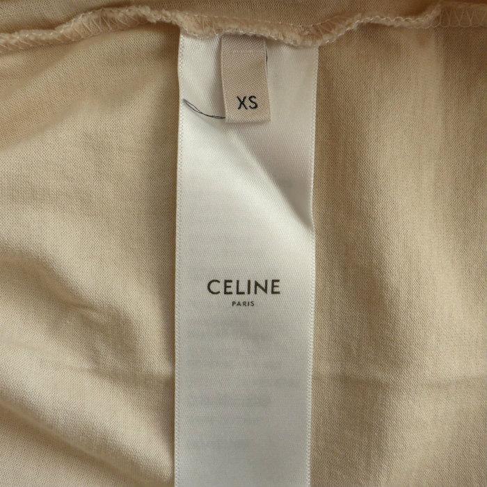 CELINE（セリーヌ） コットン リンガー Tシャツ カットソー ロゴ XS