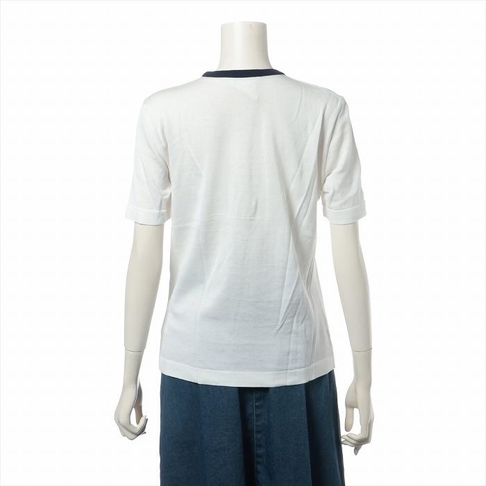 CHANEL（シャネル） 半袖 コットン Tシャツ トップス 40 ホワイト