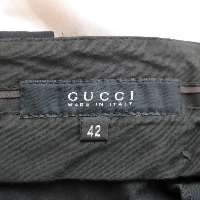 GUCCI（グッチ） ウール スラックス ストレート パンツ ストレッチ 42