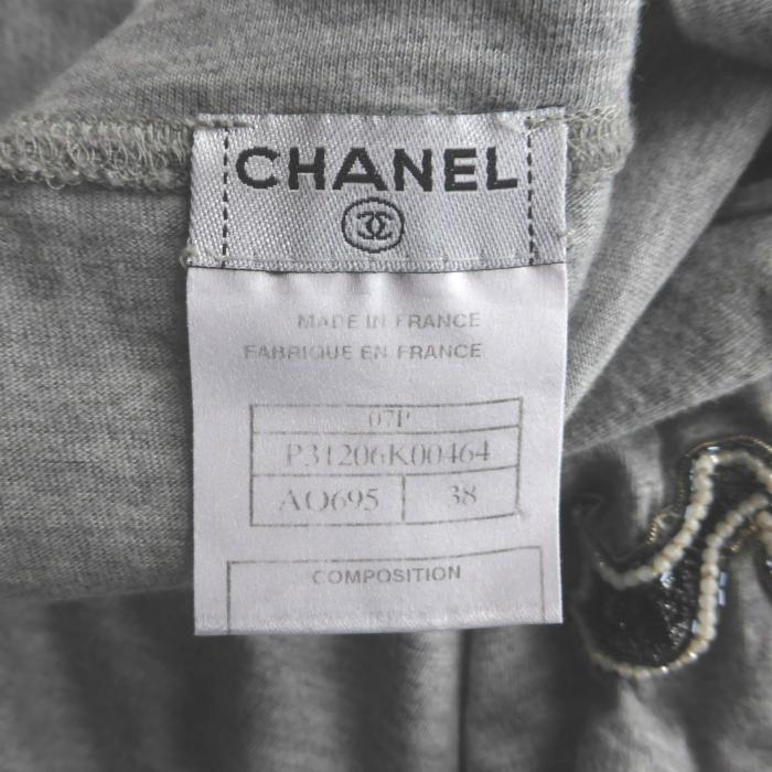 シャネル　カットソー38 CHANEL（シャネル） 半袖 カットソー Tシャツ トップス ビジュー
