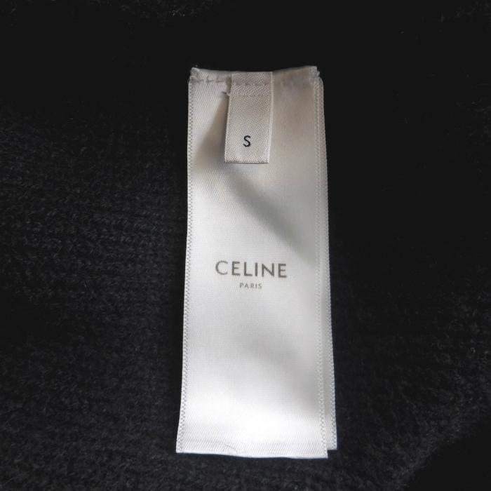 セリーヌ （CELINE） ウール カシミア ニット セーター 長袖 トップス S ブラック 2A728980E メンズ ウェア（中古）の画像