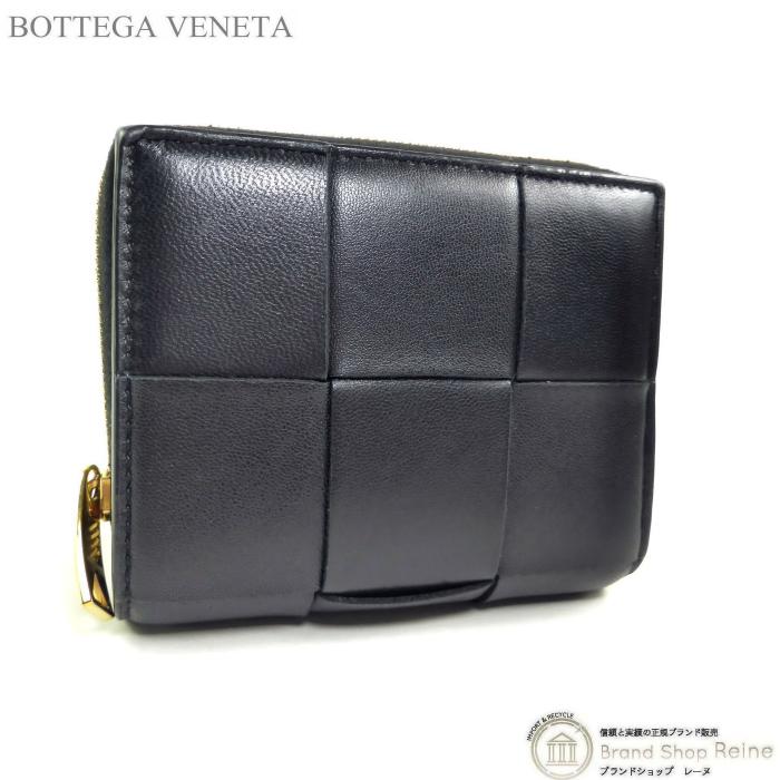 美品】BOTTEGA VENETA ボッテガヴェネタカセット二つ折り財布