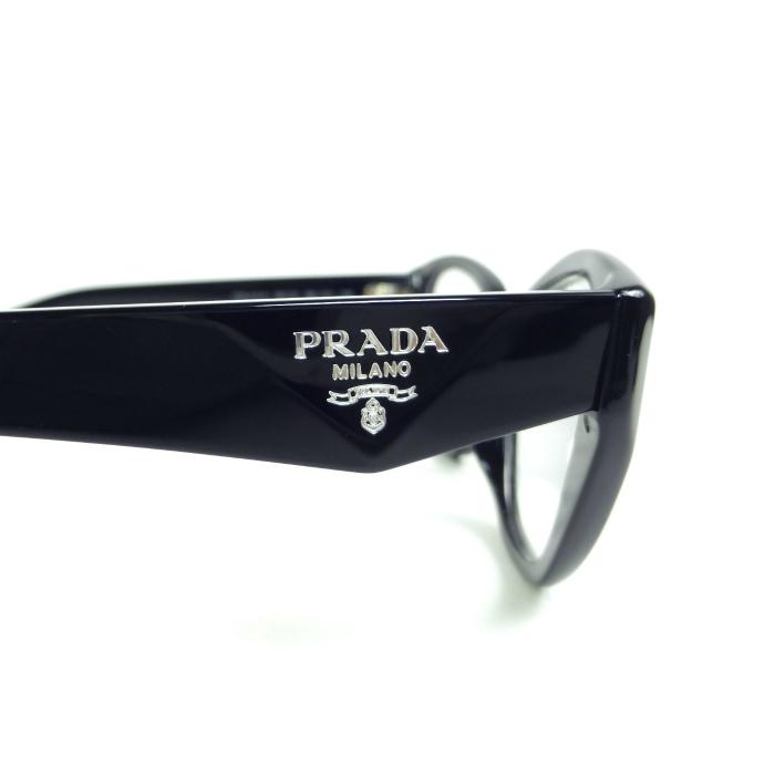 PRADA（プラダ） プラスチック ロゴ キャットアイ メガネフレーム 