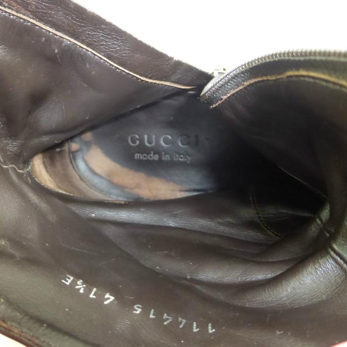 GG グッチ （GUCCI） レザー インターロッキング サイドジップ