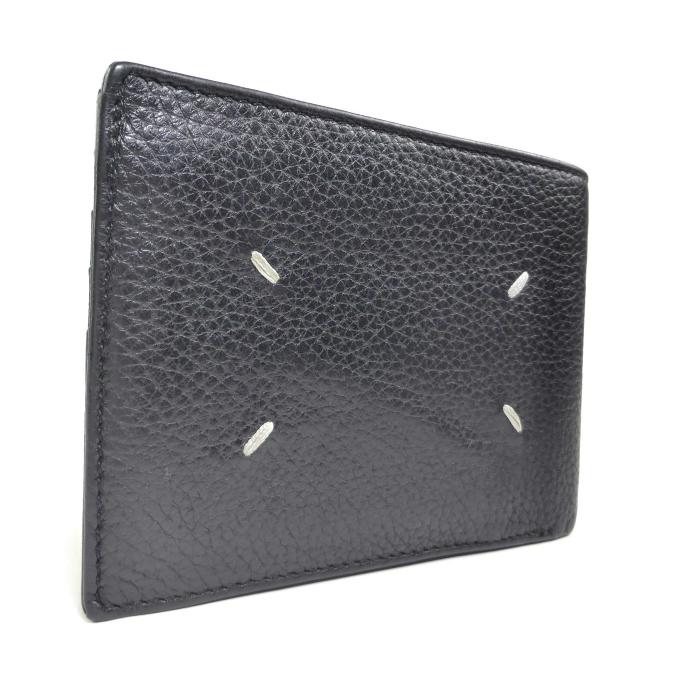 Martin Margiela / ジップコンパクトウォレット/2つ折り財布/レザー/ブラック/メンズ/S35UI0436// メゾン マルジェラ ジップ ウォレット コンパクト 二つ折り 財布