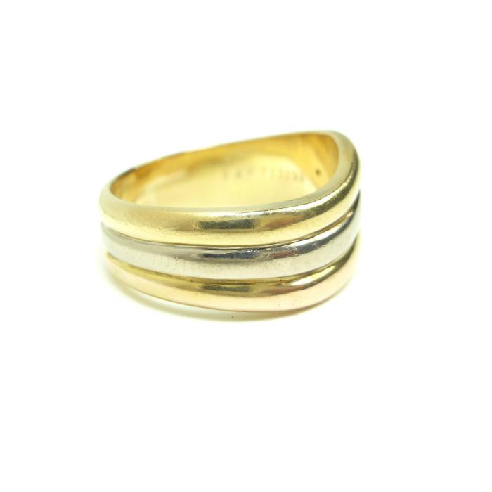 カルティエ （Cartier）スリーカラー リング 750PG×750YG×750WG 指輪 56号相当 ゴールド 7.6ｇ ヴィンテージ（中古） | Cartier | 02