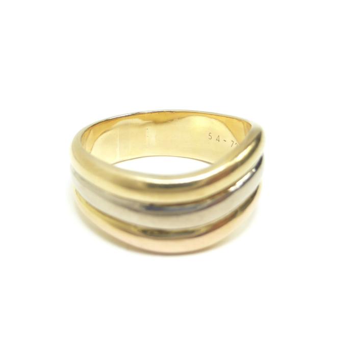 カルティエ （Cartier）スリーカラー リング 750PG×750YG×750WG 指輪 56号相当 ゴールド 7.6ｇ ヴィンテージ（中古） | Cartier | 03