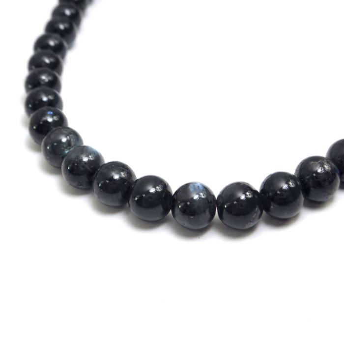 TOM WOOD（トムウッド） Cove Necklace 16インチ BLACKLARVIKITE Ag925