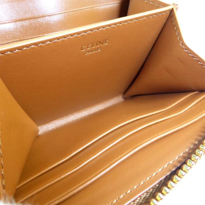 TRIOMPHE セリーヌ （CELINE） キュイル トリオンフ コンパクト ジップ