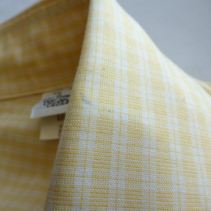 HERMES（エルメス） コットン チェック ボタンダウン シャツ 長袖 41