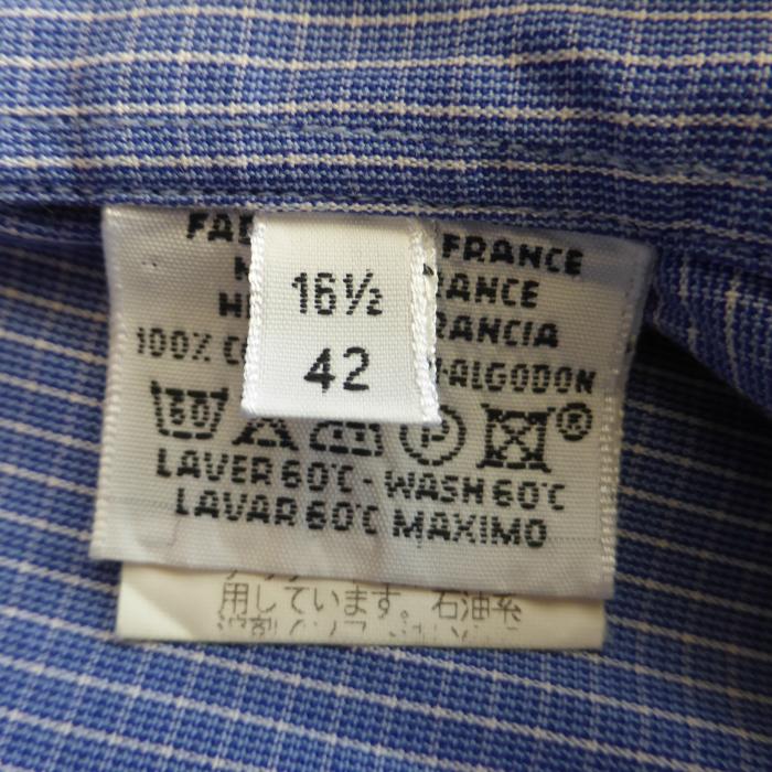 HERMES（エルメス） コットン チェック ボタンダウン シャツ 長袖 42