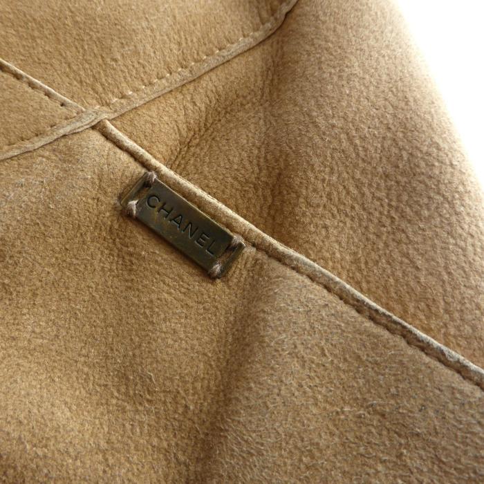 CHANEL（シャネル） （CHANEL）ラム スエード レザー スカート ロゴ