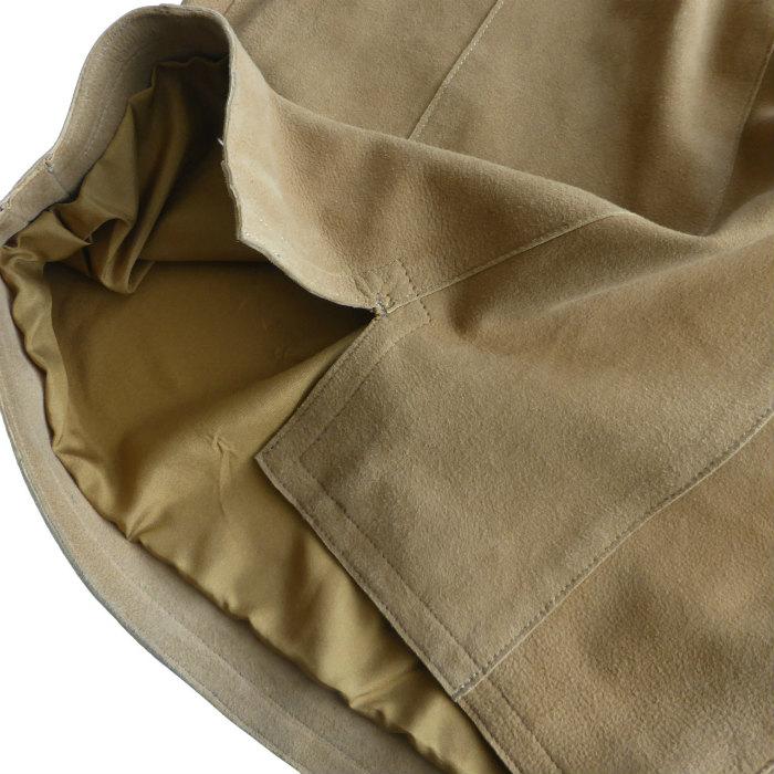 CHANEL（シャネル） （CHANEL）ラム スエード レザー スカート ロゴ