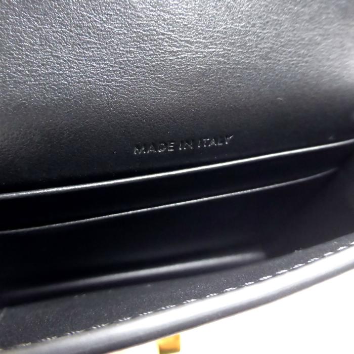 セリーヌ （CELINE） 16 セーズ フラップ付き カードホルダー 名刺入れ カードケース 10M47 ブラック（新品同様）中古 | 16（CELINE） | 04