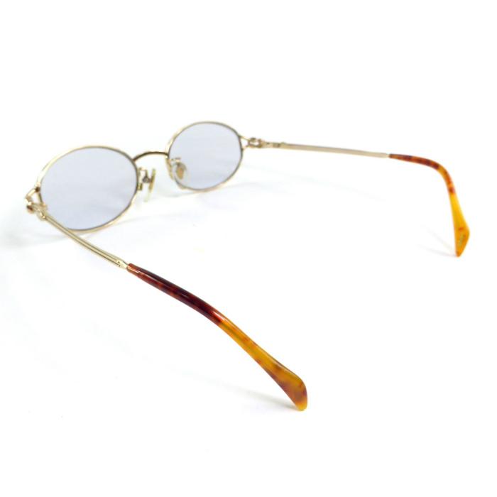 GUCCI（グッチ） オーバル メタルフレーム メガネ 眼鏡 度入りレンズ