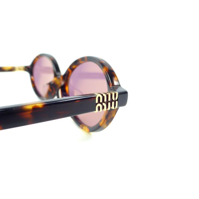 サ*リ様 【最終価格】MIU MIU ミュウミュウ べっ甲柄 オーバルサングラス miu miu（ミュウミュウ） ミュウ リガード サングラス SMU04Z べっ甲柄