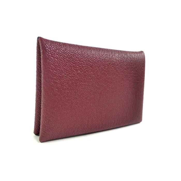 HERMES（エルメス） カルヴィ シェーブル・ミゾール ルージュ カード