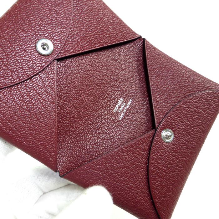 HERMES（エルメス） カルヴィ シェーブル・ミゾール ルージュ カード