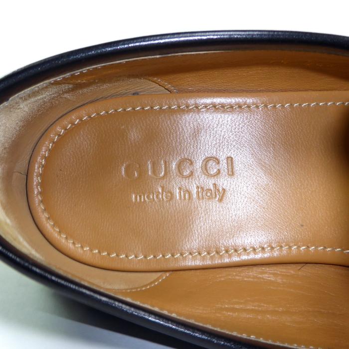 美品 GUCCI ホースビットローファー ヨルダーン 黒 金 38 1/2 Gucci Horsebit 1955 グッチ （GUCCI） ヨルダーン ホースビット