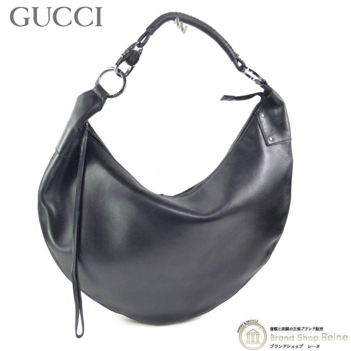 【良品】GUCCI グッチ　ショルダーバッグ　トムフォード期　GGキャンバス GUCCI（グッチ） ラージ クレセントムーン 三日月 セミショルダー