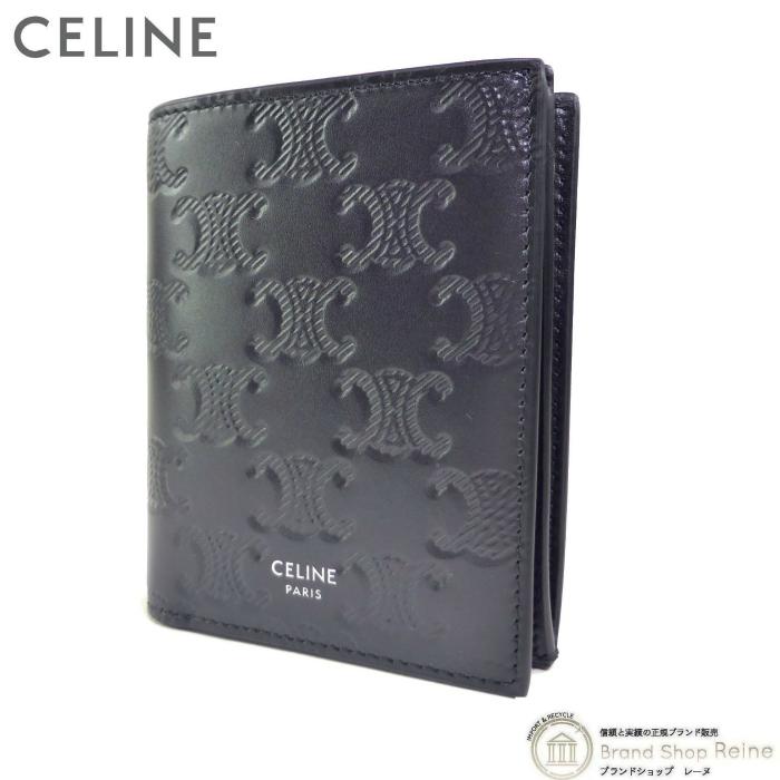 CELINE（セリーヌ） トリオンフ エンボス加工 コンパクト ウォレット