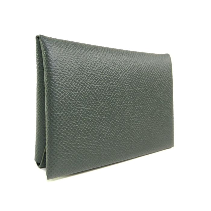 HERMES（エルメス） カルヴィ デュオ ヴェールマングローブ エプソン