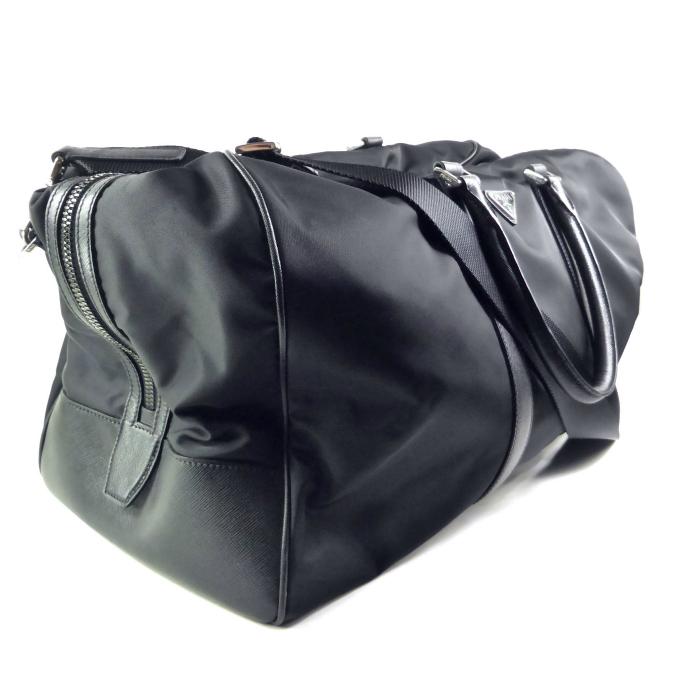 PRADA（プラダ） ナイロン テスート×サフィアーノ ボストンバッグ