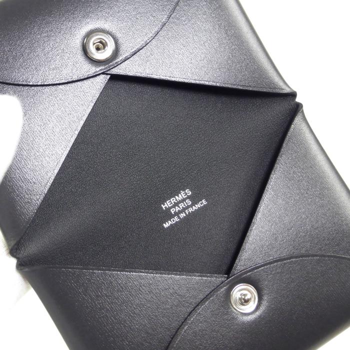 エルメス （HERMES） カルヴィ ボックスカーフ グラファイト カードケース 名刺入れ W刻 H078403CK（新品）の画像