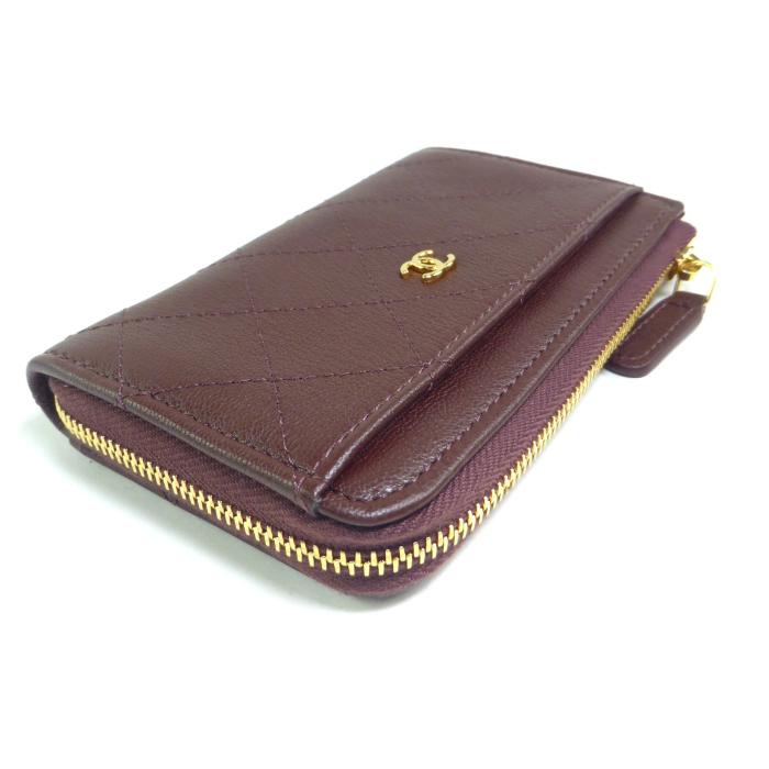 マトラッセ シャネル （CHANEL） グレインド ゴートスキン L字