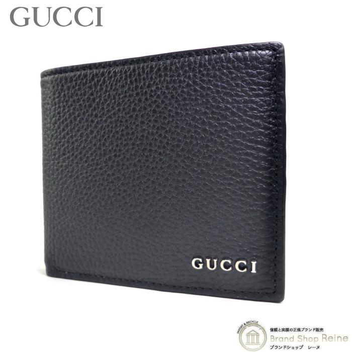 送料込み！ 未使用品 GUCCI 二つ折り財布 771153 箱付き 10 GUCCI（グッチ） ロゴ 二つ折り ウォレット 二つ折り 財布 771153