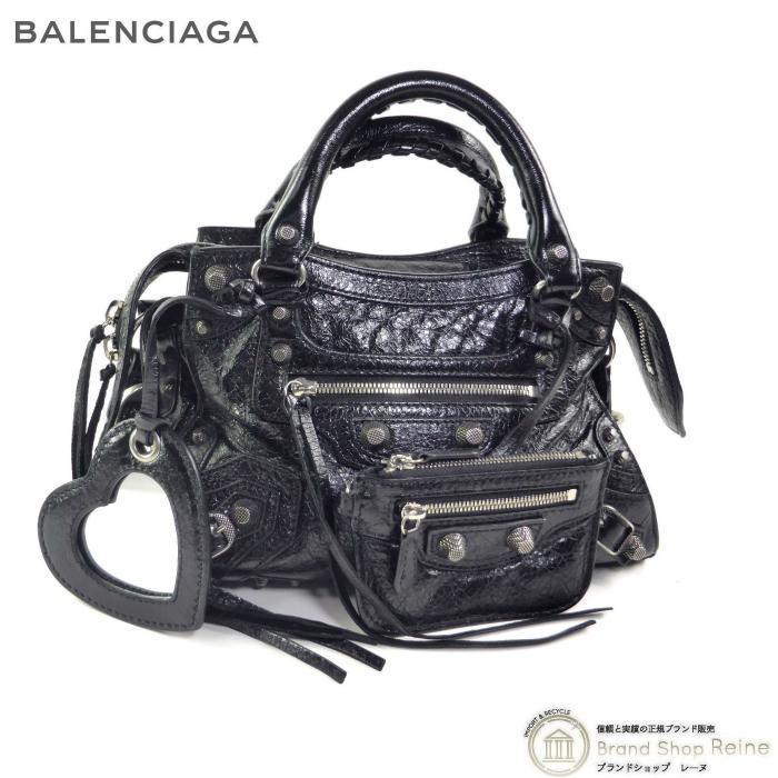 balenciaga neo cagole xs ネオカゴール　バッグ　黒 Balenciaga Neo Cagole Handbag XS Black in Lambskin Leather with