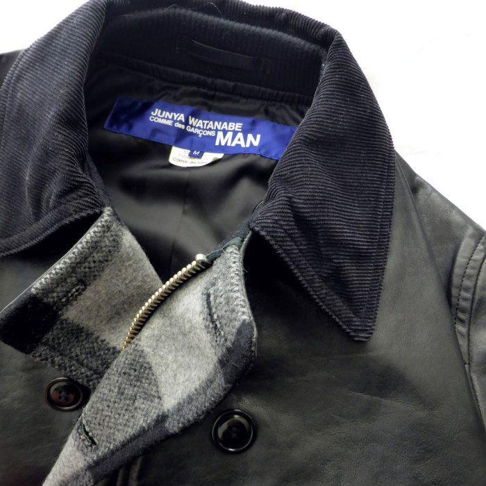 ジュンヤワタナベマン （JUNYA WATANABE MAN） レザー ジャケット M ブラック WH-J018 ウェア メンズ（中古）の画像