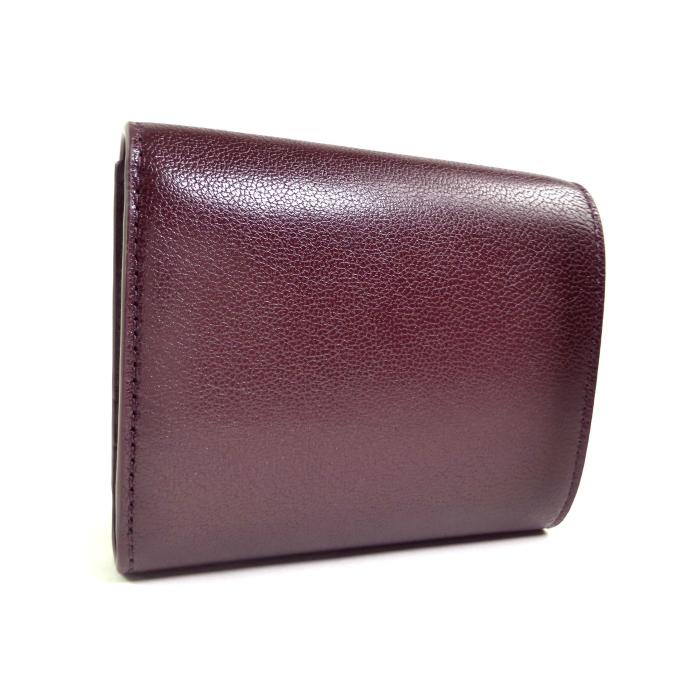 CELINE バーガンディ 三つ折り財布 TRIOMPHE セリーヌ （CELINE） スモール フラップ ウォレット 三つ折り