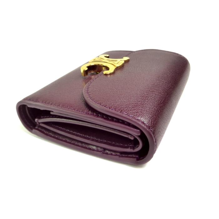 TRIOMPHE セリーヌ （CELINE） スモール フラップ ウォレット 三つ折り