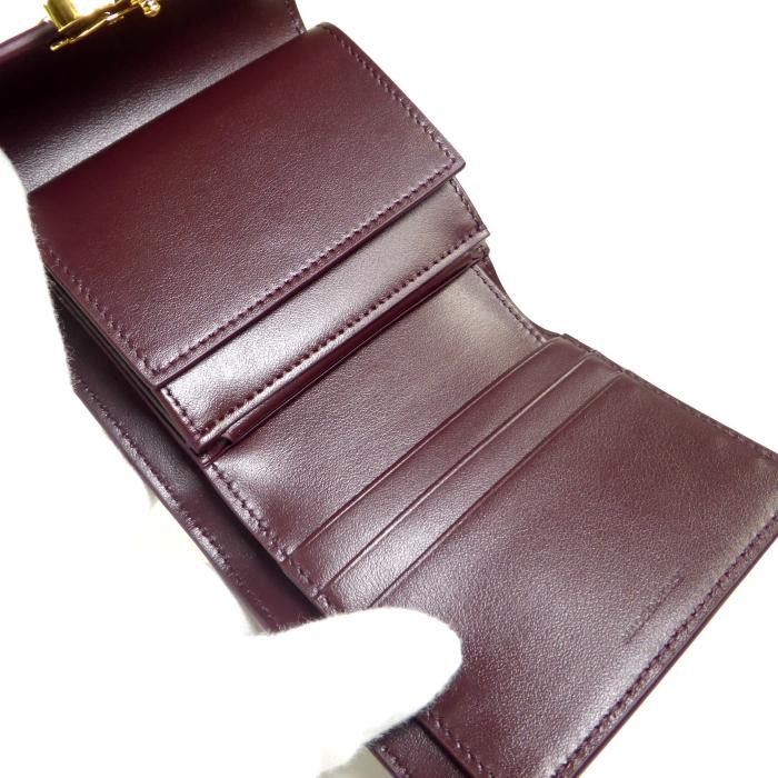 TRIOMPHE セリーヌ （CELINE） スモール フラップ ウォレット 三つ折り