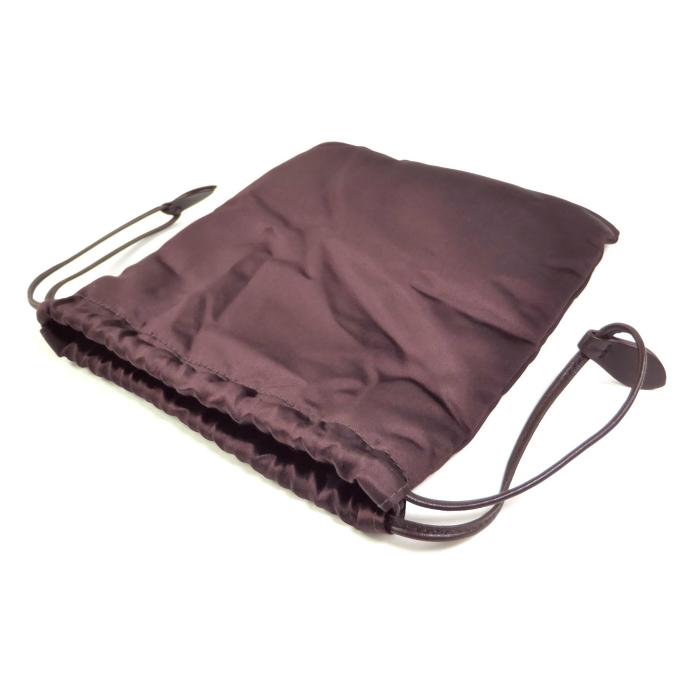 miu miu（ミュウミュウ） サテンシルク 巾着 ポーチ ミニバッグ 5NG010