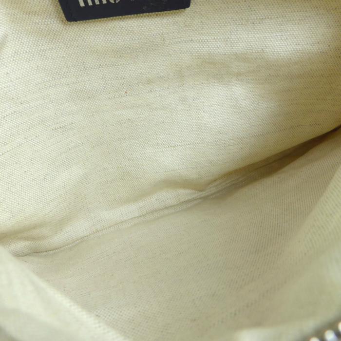 miu miu（ミュウミュウ） （MIUMIU）キャンバス メッシュ トートバッグ