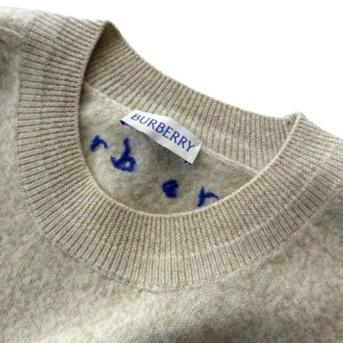 BURBERRY（バーバリー） クルーネック ニット 刺繍 エンブロイダリー