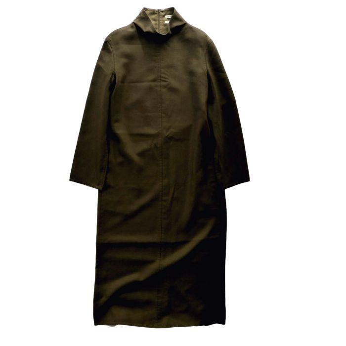 HERMES（エルメス） カシミア ハイネック ワンピース 38 オリーブ