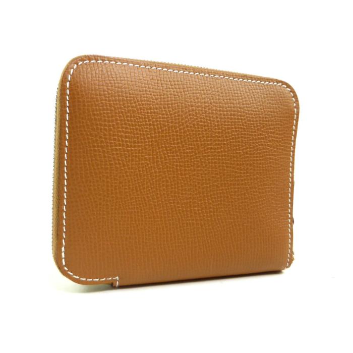 エルメス （HERMES） アザップ シルクイン コンパクト ヴォーエプソン ゴールド W刻 ラウンドファスナー 財布 H070669CK（新品）の画像