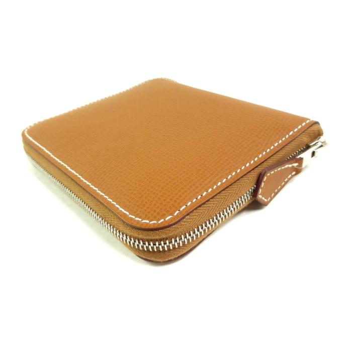 エルメス （HERMES） アザップ シルクイン コンパクト ヴォーエプソン ゴールド W刻 ラウンドファスナー 財布 H070669CK（新品）の画像