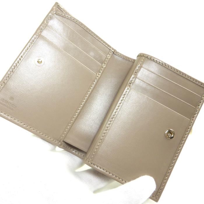 未使用 グッチ GGシャドウ ミディアムウォレット 795060 レザー ブラウン 二つ折り財布 1402【中古】GUCCI GUCCI - 未使用 グッチ GGシャドウ ミディアムウォレット 795060