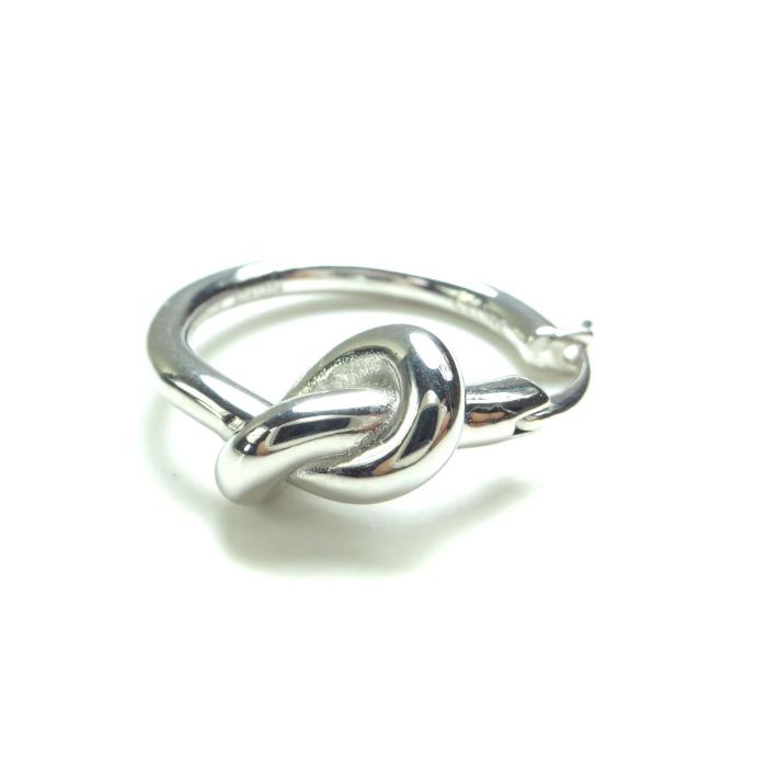 CELINE（セリーヌ） ノット スモール フープ ピアス 46N55 ブラス