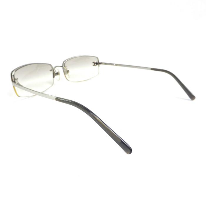 CHANEL（シャネル） ハーフリム ラインストーン CC サングラス メタル