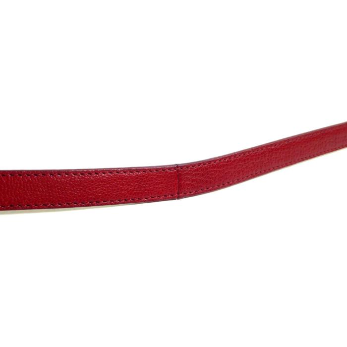 ミュウミュウ （MIUMIU） レザー ベルト 75cm 5CC366 レッド（中古）