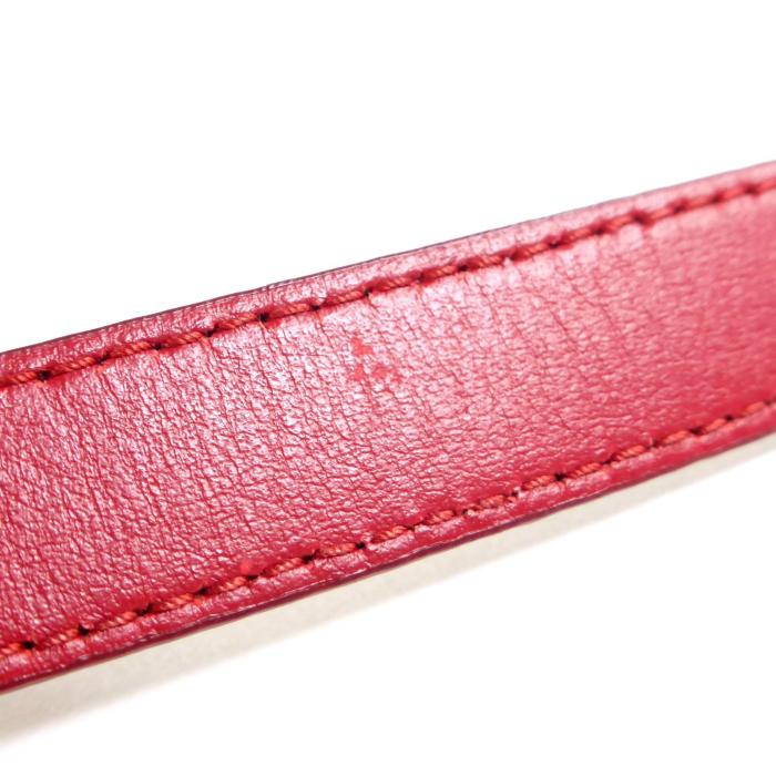 ミュウミュウ （MIUMIU） レザー ベルト 75cm 5CC366 レッド（中古）